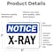 Signmission Radiation & Laser Sign, 3.5 in H x 5 in W, Vinyl Decal, Rectangle OS-2PACK-NS-D-35-L-19084 - alternate 4